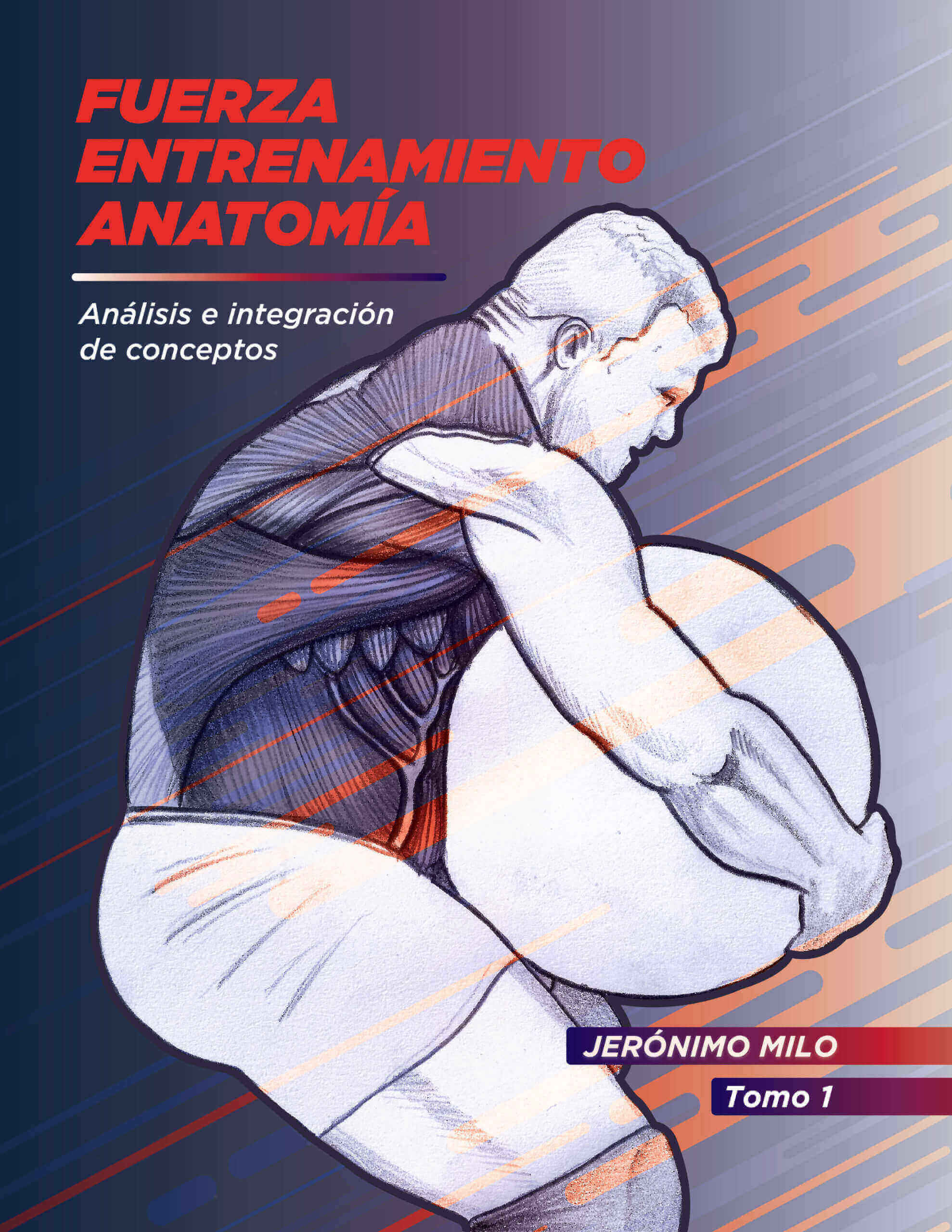 Hombre levantando piedra redonda