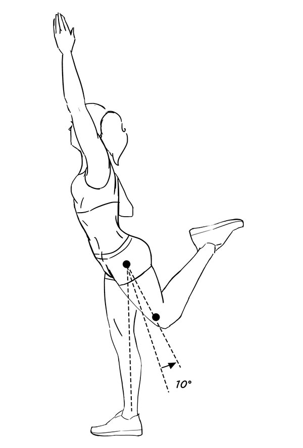 Flexion de rodilla y extension de cadera