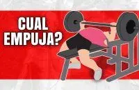 Empujando peso en un banco