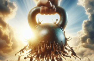 empujando el kettlebell de a mil