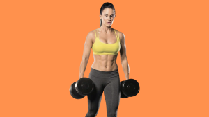 mujer caminata del granjero