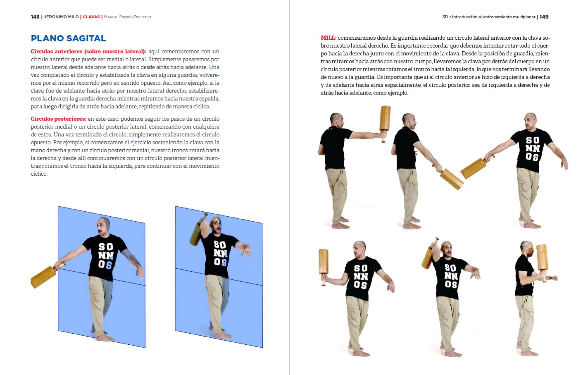 planos y ejes con clavas