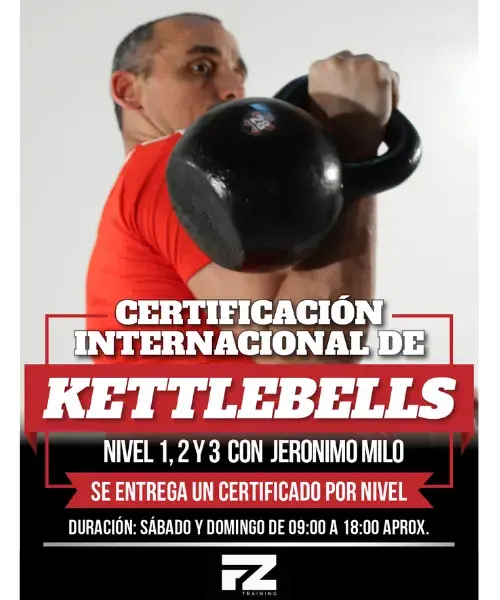 Certificación de Kettlebells Presencial Nivel 1,2,3 - (16/17 de Mayo -Argentina-).